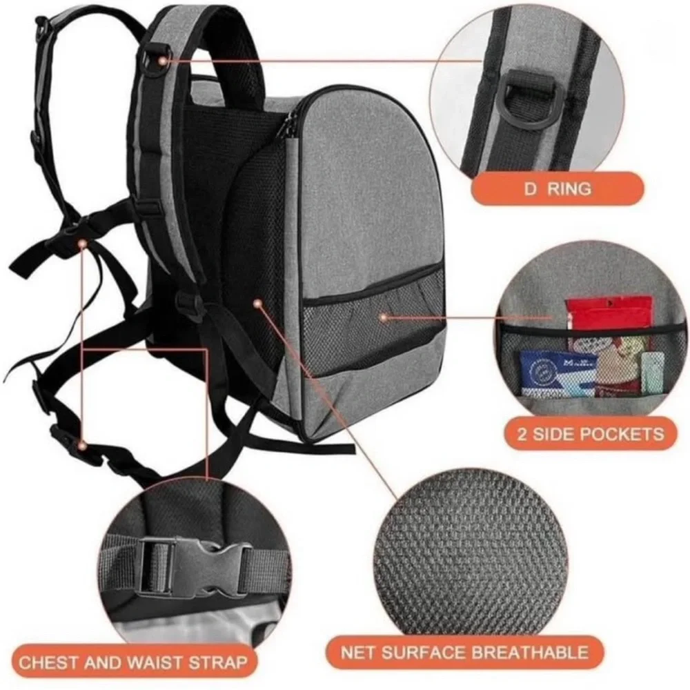 Pet Carrier, Pet Backpack Heated For cats, Dogs, & more, Dog or Cat Carrier